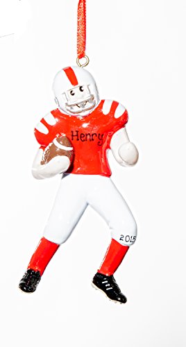Personalized Christmas Ornament – Football Boy – Free Names Added, Shipped Next Day