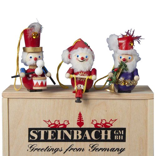 Steinbach Kurt Adler 3-Piece 12 Days of Christmas Ornament Set, Days 10, 11 and 12