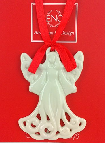 Lenox Fine China Ivory Pierced Angel Ornament 3 Inches Tall