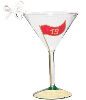 Lolita Martini Glass Christmas Ornament Golftini Mini-Tini