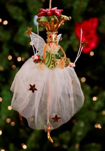 Patience Brewster Krinkles Poinsettia Princess Christmas Ornament