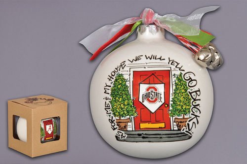 “As For Me And My House” Holiday Ornament (Ohio State Buckeyes)