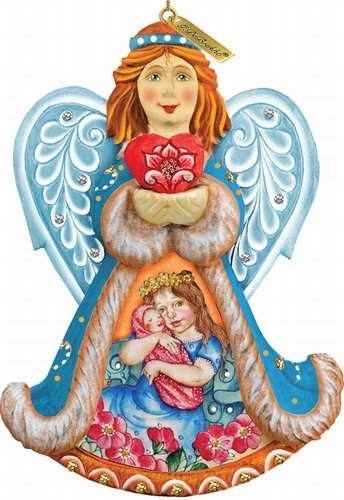 G.Debrekht 662651 General Holiday Cherished Moments Angel Ornament 5 in.