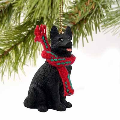 German Shepherd Miniature Dog Ornament – Black
