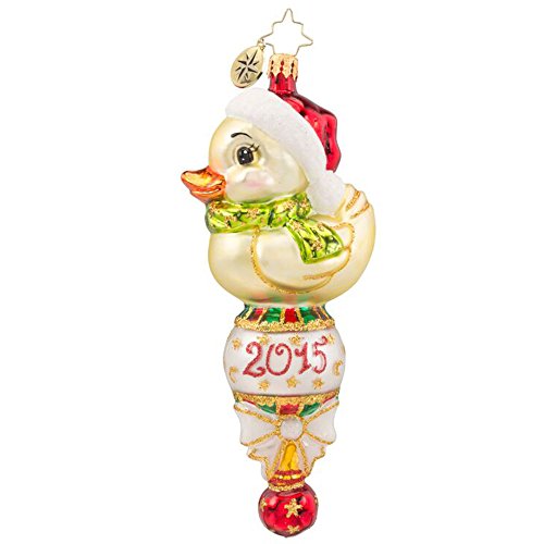 Christopher Radko Quack Rattle Roll 2015 Baby’s First Christmas Dated Ornament