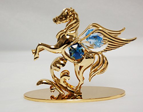 24k Gold Plated Pegasus Free Standing with Swarovski Element Crystal – For All Occasions