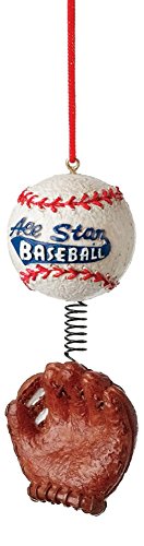 All Star Baseball Glove Resin Stone Christmas Tree Ornament