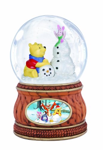 Precious Moments Disney Pooh and Piglet Snowman Waterball