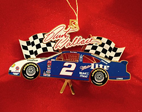 NASCAR Rusty Wallace #2 24k Gold Plated Christmas Ornament