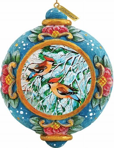 G. Debrekht Cardinal Companions Scenic Ornament, 3.5″
