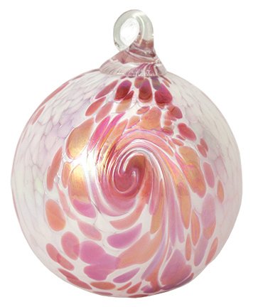 Glass Eye Studio Classic Pink Feather Ornament