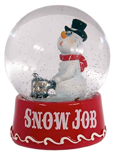 Crooked Snowman Snowglobe “Snow Job”