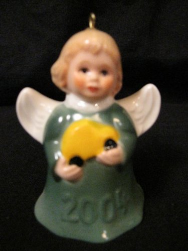 2004 Annual Dated Goebel Angel Bell Ornament – Green – 29th Edition