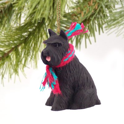 1 X Schnauzer Miniature Dog Ornament – Black