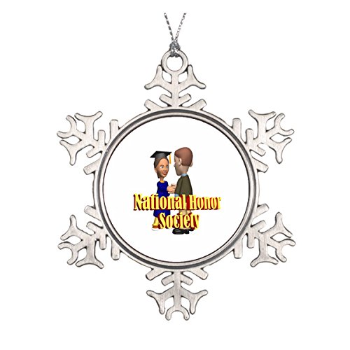 National Honor Society Double-Sided Ceramic Round Christmas Ornament