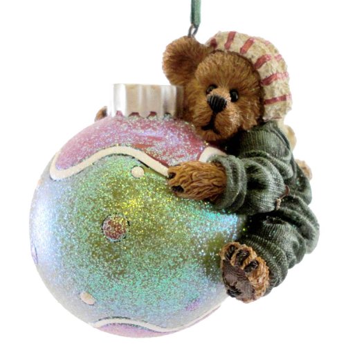 Boyds Bears Resin BARRY CLUTCHINS ORNAMENT 4016672 Christmas Bearstone New