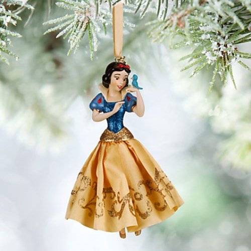 Disney Store 2015 Princess Snow White with Bluebird Sketchbook Christmas Ornament