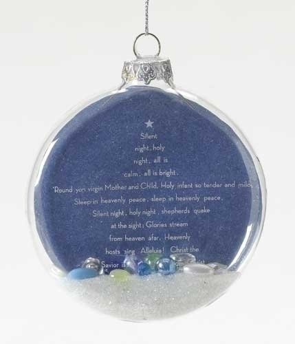 HIS STORY ORNAMENT: 4.25″SILENT NIGHT ORNAMENT