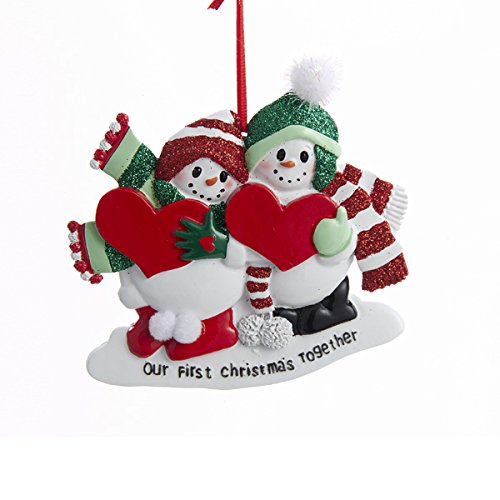 Our First Christmas Together Snow Couple Ornament D2486 Kurt Adler