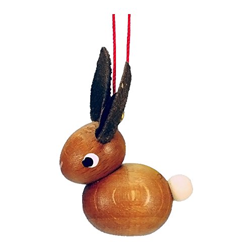 11-0061 – Christian Ulbricht Ornament – Brown Bunny Small – 1.5″”H x .75″”W x 1.25″”D