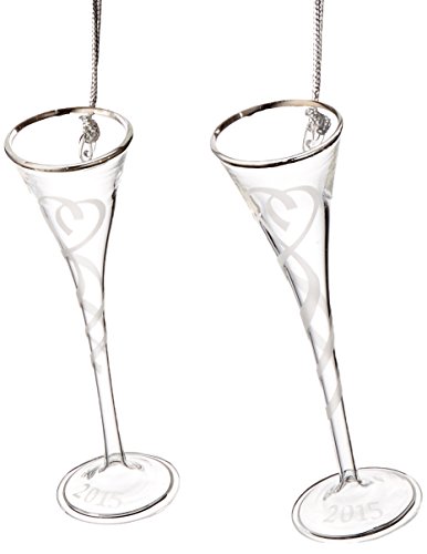 Lenox 2015 Our First Christmas Toasting Flutes Ornament