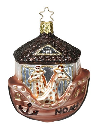 Noah’s Ark, #1-075-15, from the 2015 Faith Collection by Inge-Glas Manufaktur; Gift Box Included