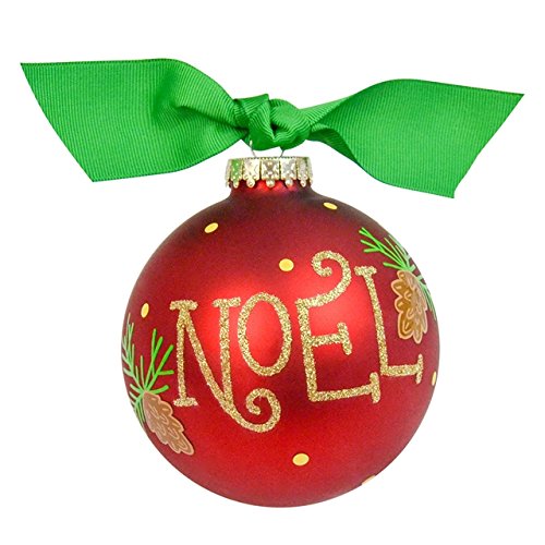 Noel Pinecone Glass Ornament