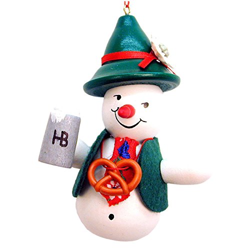 Christian Ulbricht Bavarian Snowman Christmas Ornament