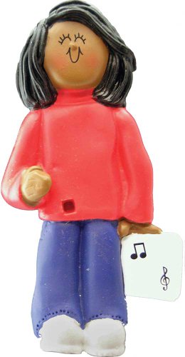 Music Treasures Co. Female Musician Ornament – African American