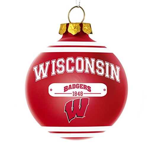Wisconsin Badgers Official NCAA 2014 Year Plaque Ball Ornament by Forever Collectibles