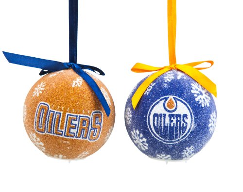 Edmonton Oilers Boxed LED Ornament Set