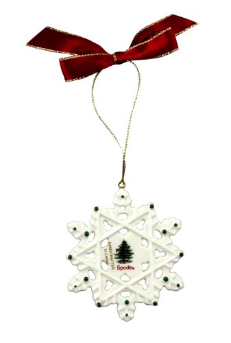 Spode Christmas Tree Snowflake Ornament