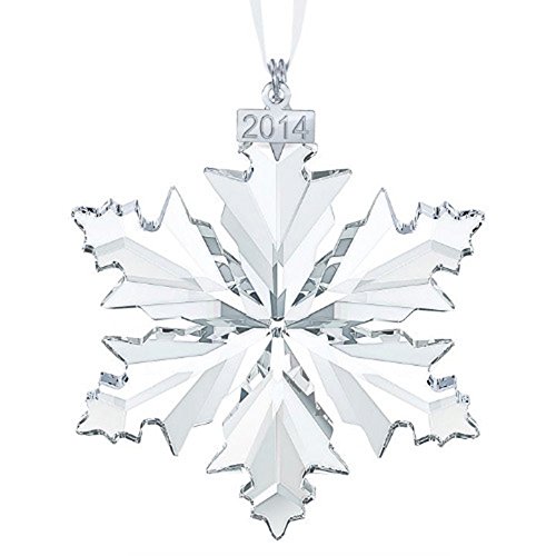 2014 Christmas Star Ornament Crystal Snowflake Set