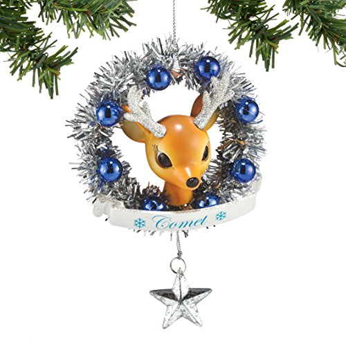 Department 56 Reindeer Tales Comet Wreath Ornament