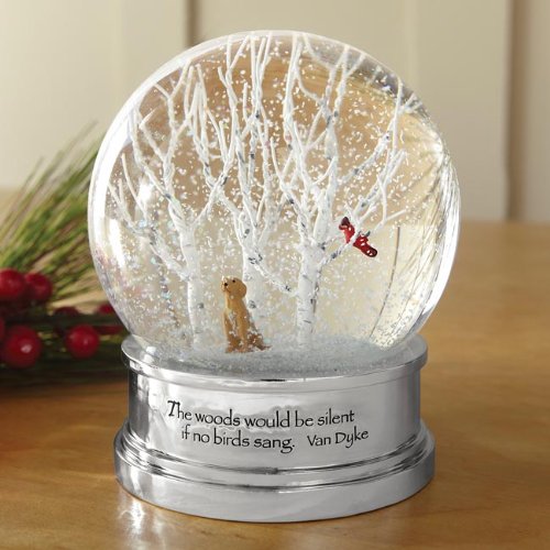 Orvis Lab In The Woods Snow Globe
