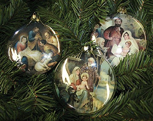 Bethany Lowe Nativity Disc Ornaments, Set of 3 Styles