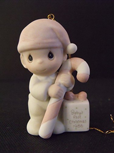 Precious Moments Ornament – Baby’s First Christmas – 1986 Boy #102512