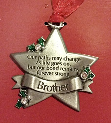 Swarovski Crystal Ornament: Brother – Holly