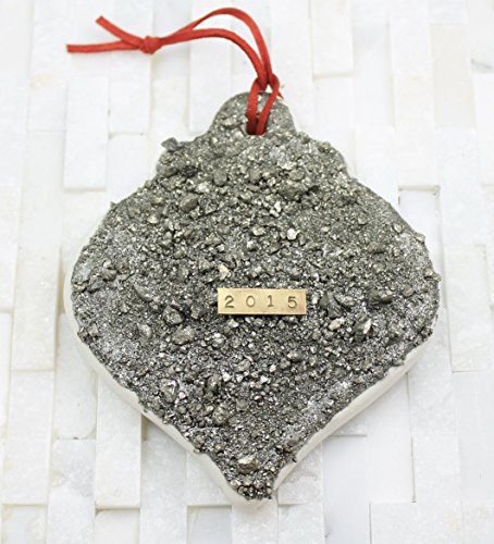 2015 christmas ornament- Spindle- crushed pyrite