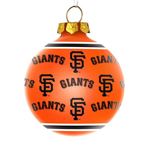 San Francisco Giants Official MLB Repeat Glass Ball Christmas Ornament by Forever Collectibles 269477