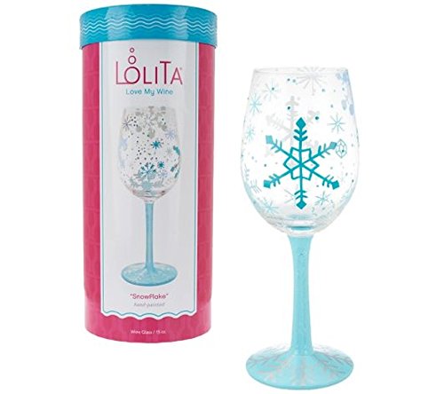 Sapphire Snowflake – Lolita Mini Wine Glass Ornament