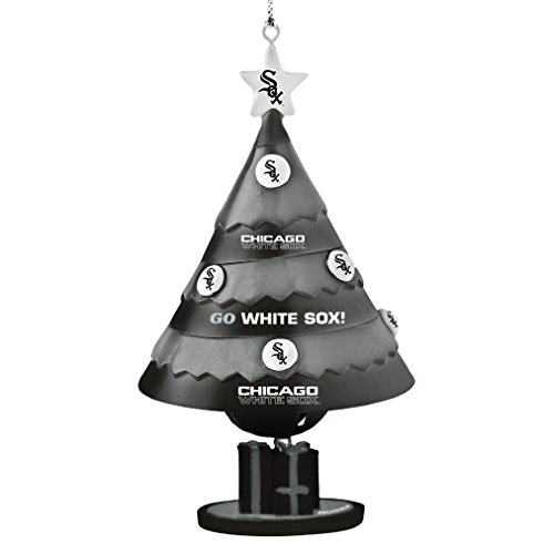 MLB Chicago White Sox Tree Bell Ornament, Black, 5″