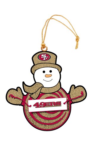 San Francisco 49ers Snowman with Sign Ornament