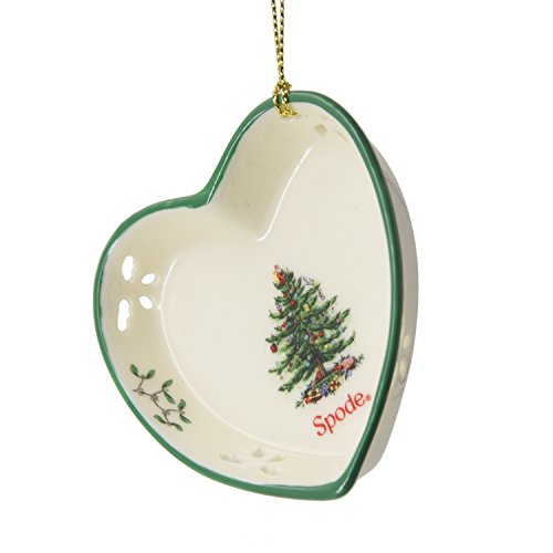 Spode Pierced Heart Dish Tree Ornament