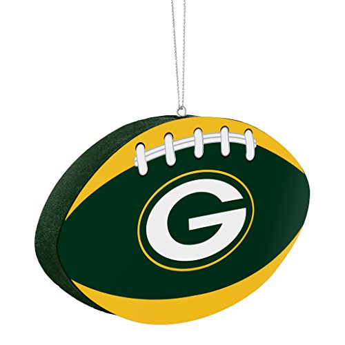 Green Bay Packers Official NFL 4 inch Foam Christmas Ball Ornament by Forever Collectibles 241428