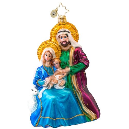 Christopher Radko Glass The Holy Family Heavenly Trio Christmas Ornament #1017030