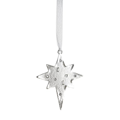 Reed & Barton LO810 Lunt Winter Wonder Star Ornament, Silver
