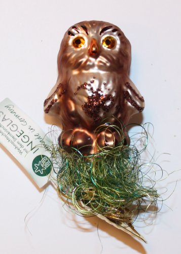 Yound Owl, on Clip, #68696, by Inge-Glas of Germany