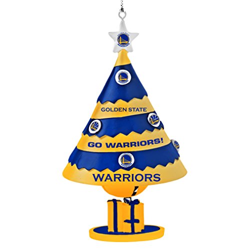 NBA Golden State Warriors Tree Bell Ornament, Yellow, 5″