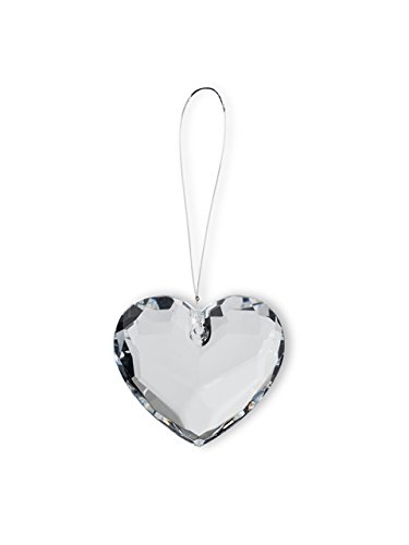 Abbott Collection Faceted Heart Ornament, 2.5″, Clear
